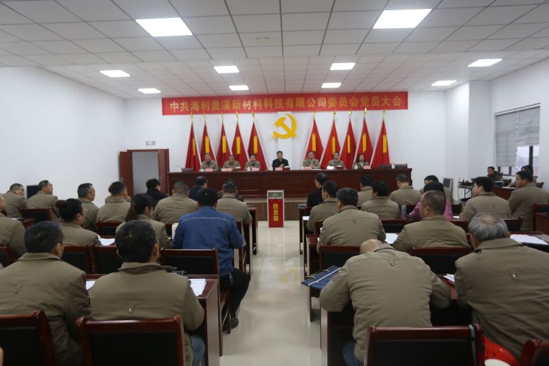 哇哈体育贵溪公司胜利召开党员大会暨两委换届选举大会